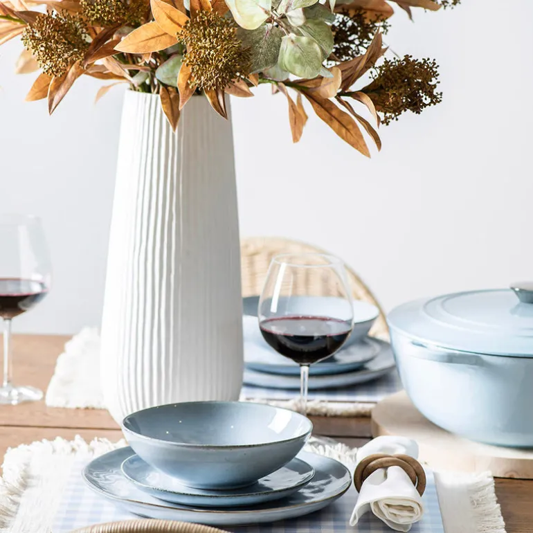 Stoneware Side Plate Light Blue