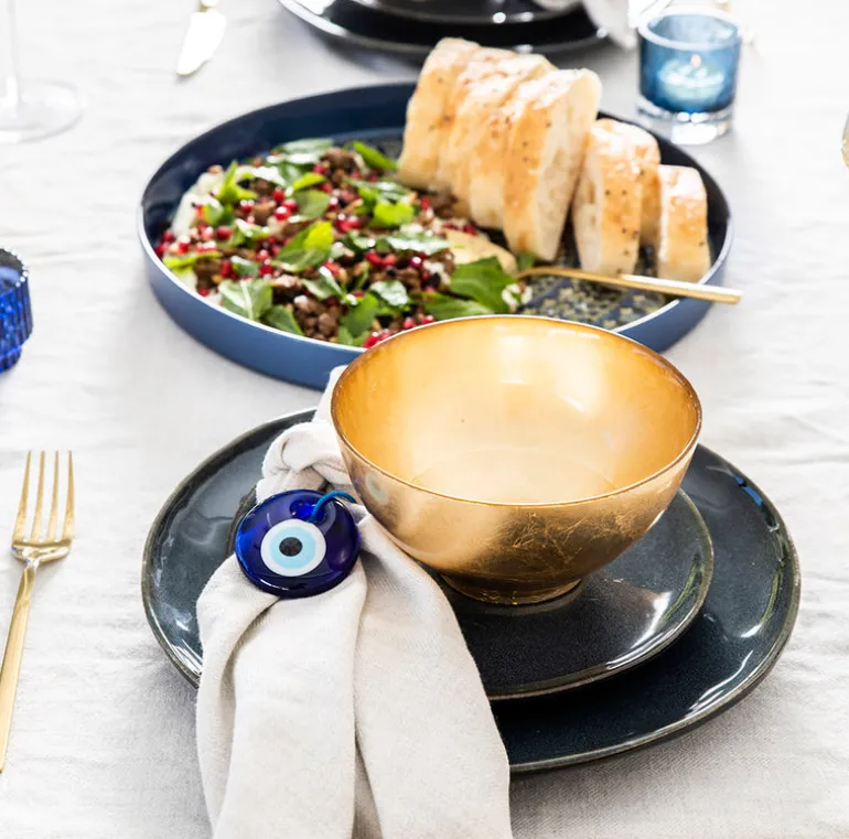 Stoneware Side Plate Mediterranean Blue