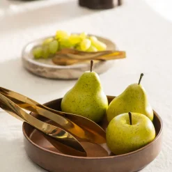 Straight Leather Salad Bowl