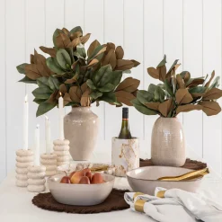 Stumpy Vase Reactive Tan