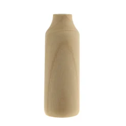 Tall Wood Vase