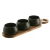 Tapas Set Acacia Tray with 3 Bowls