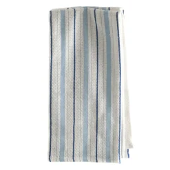 Tea Towel Set/4 Blue & White Stripe