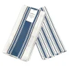 Tea Towel Set/4 Classic Blue & White Stripe