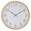Wall Clock Leonard Natural & White