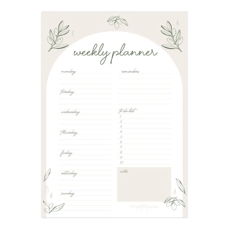 Weekly Planner Notepad