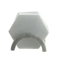 White Marble Hexagonal Coaster Set of 4