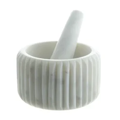White Marble Mortar & Pestle