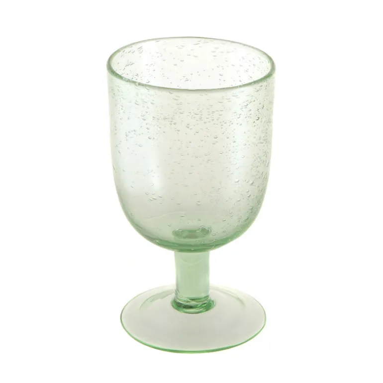 Wine Glass Bubble Green