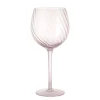 WINE GLASS Ribbed Swirl Blush 535ml